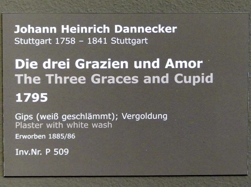 Johann Heinrich Dannecker (1787–1819), Die drei Grazien und Amor, Stuttgart, Staatsgalerie, Europäische Malerei und Skulptur 7, 1795, Bild 4/4