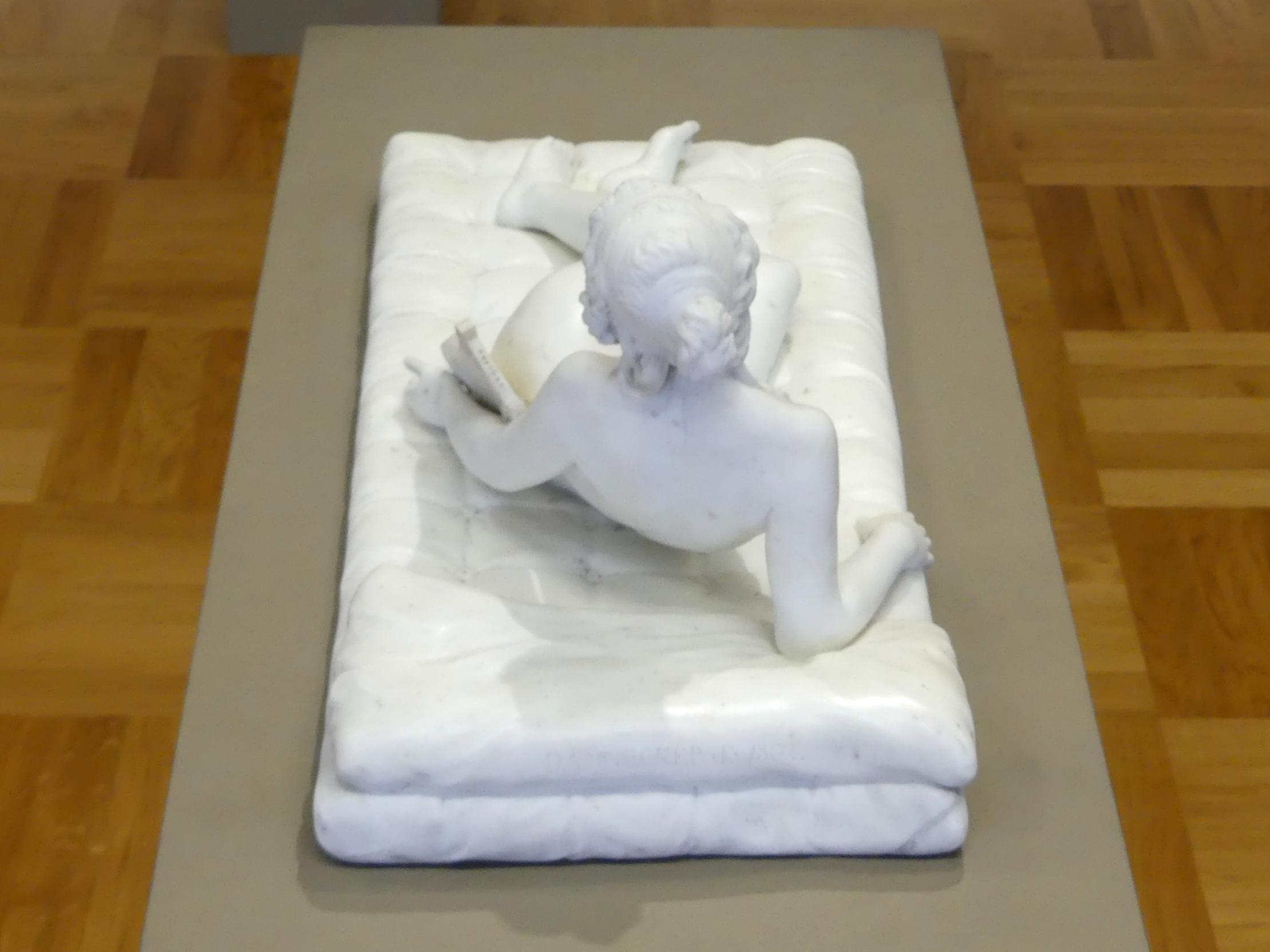 Johann Heinrich Dannecker (1787–1819), Liegende Sappho, Stuttgart, Staatsgalerie, Europäische Malerei und Skulptur 7, 1797–1802, Bild 4/5