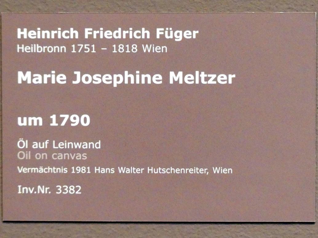 Heinrich Friedrich Füger (1788–1811), Marie Josephine Meltzer, Stuttgart, Staatsgalerie, Europäische Malerei und Skulptur 8, um 1790, Bild 2/2