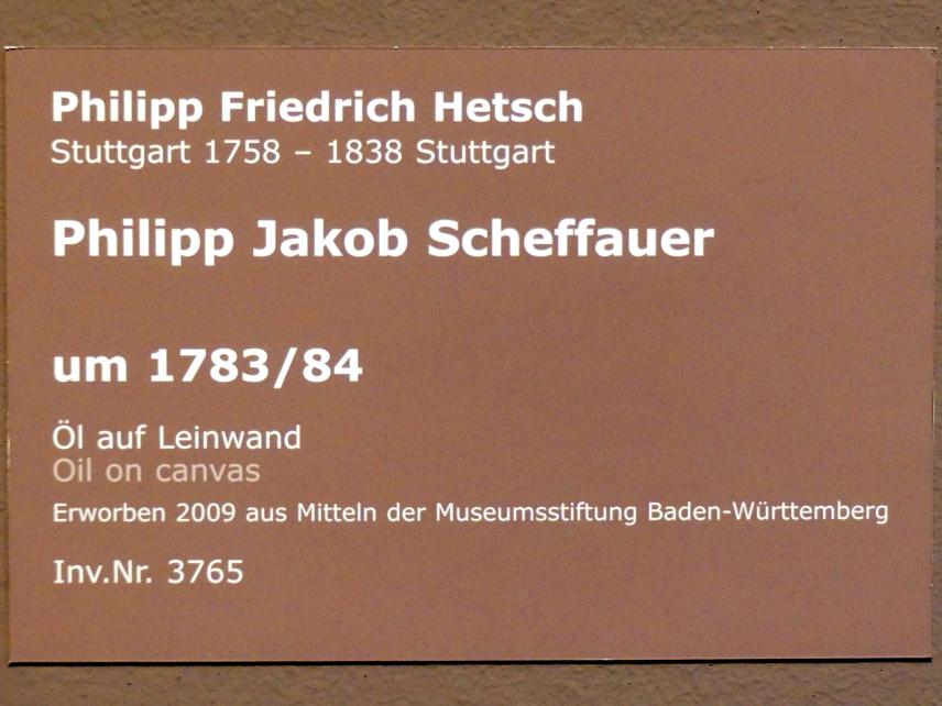 Philipp Friedrich Hetsch (1777–1808), Philipp Jakob Scheffauer, Stuttgart, Staatsgalerie, Europäische Malerei und Skulptur 10, um 1783–1784, Bild 2/2