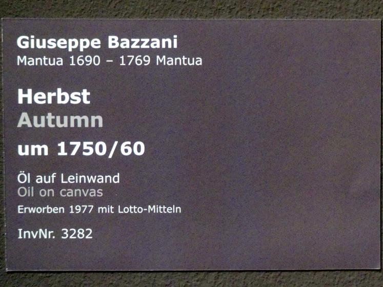 Giuseppe Bazzani (1735–1755), Herbst, Stuttgart, Staatsgalerie, Italienische Malerei 5, um 1750–1760, Bild 2/2