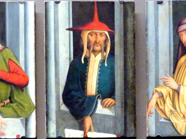 Meister des Pfullendorfer Altars (1500), Pfullendorfer Altar - Vier Propheten in Halbfigur (Fragmente), Pfullendorf, Stadtpfarrkirche St. Jakob, jetzt Stuttgart, Staatsgalerie, Altdeutsche Malerei 3, um 1500, Bild 4/6