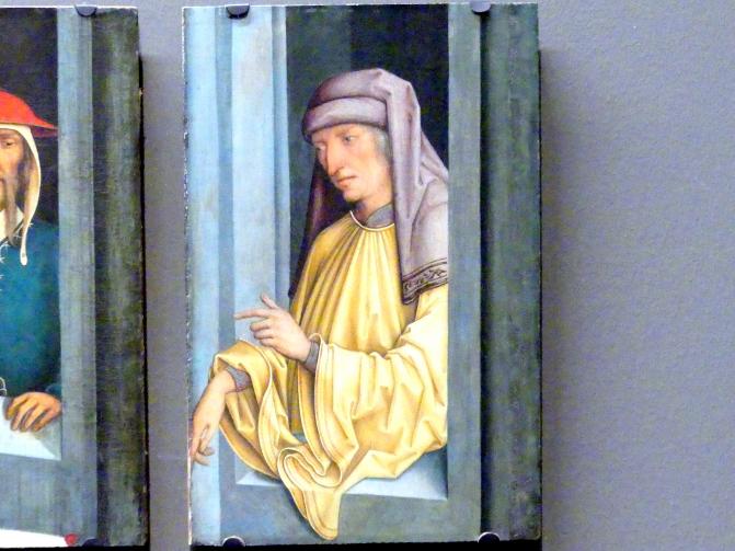 Meister des Pfullendorfer Altars (1500), Pfullendorfer Altar - Vier Propheten in Halbfigur (Fragmente), Pfullendorf, Stadtpfarrkirche St. Jakob, jetzt Stuttgart, Staatsgalerie, Altdeutsche Malerei 3, um 1500, Bild 5/6