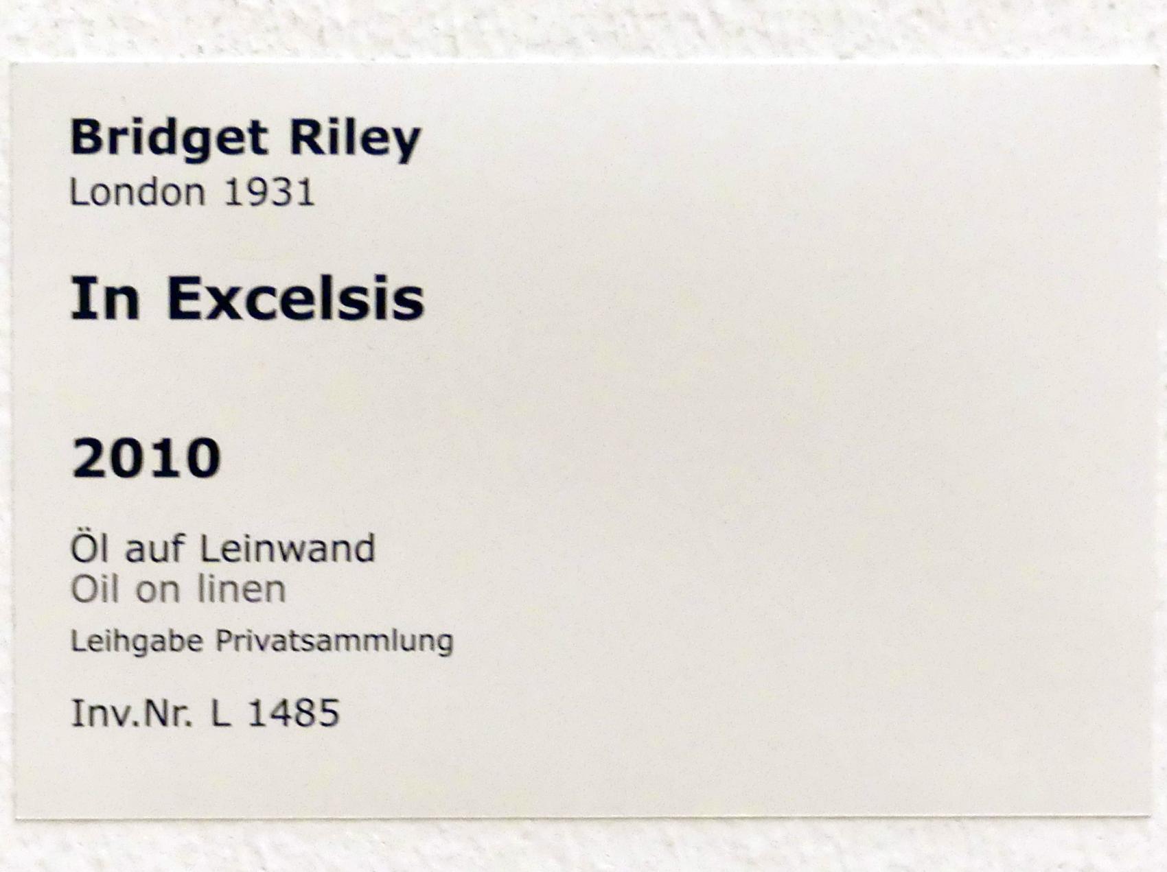 Bridget Riley (1973–2012), In Excelsis, Stuttgart, Staatsgalerie, Internationale Malerei, Skulptur und Gegenwartskunst 1, 2010, Bild 2/2