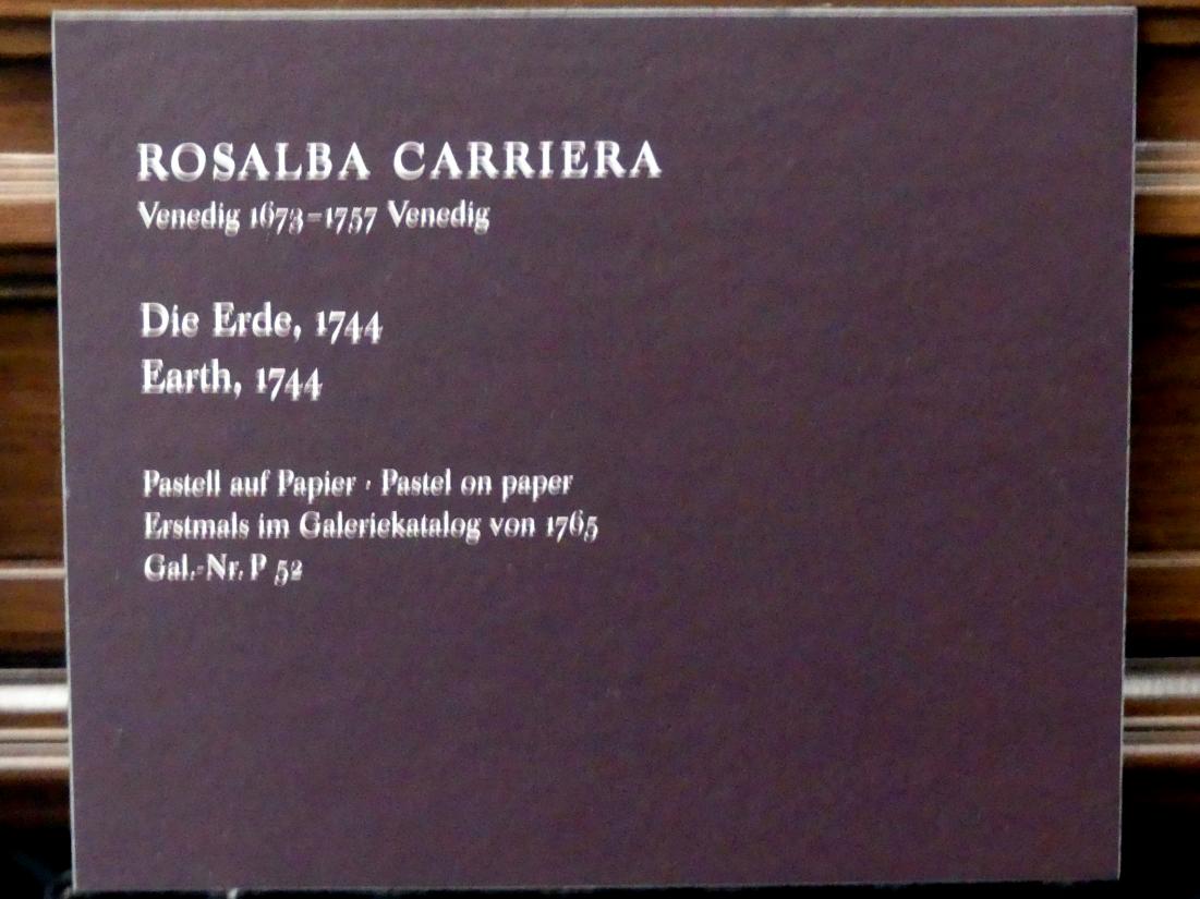 Rosalba Carriera (1712–1746), Die Erde, Dresden, Gemäldegalerie Alte Meister, 2. OG: Pastelle, 1744, Bild 2/2