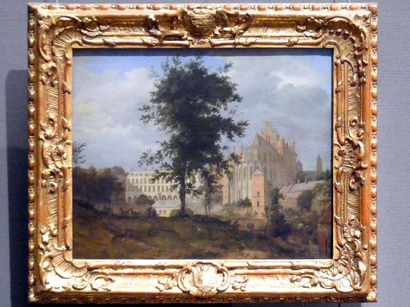 Jan van der Heyden (1652–1712), Das alte Palais in Brüssel, Dresden, Gemäldegalerie Alte Meister, 1. OG: Niederländische Malerei 17. Jahrhundert, 1670–1675
