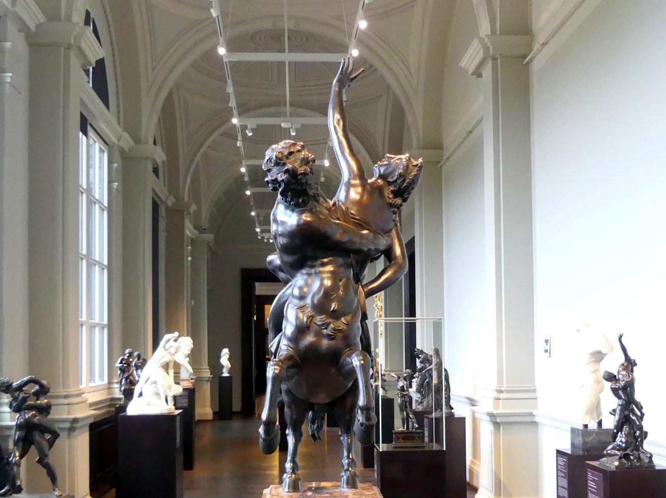 Giovanni da Bologna (Giambologna) (Werkstatt) (1595–1600), Nessus und Deianira, Dresden, Gemäldegalerie Alte Meister, 1. OG: Skulpturen 15.-18. Jahrhundert, um 1600, Bild 2/4