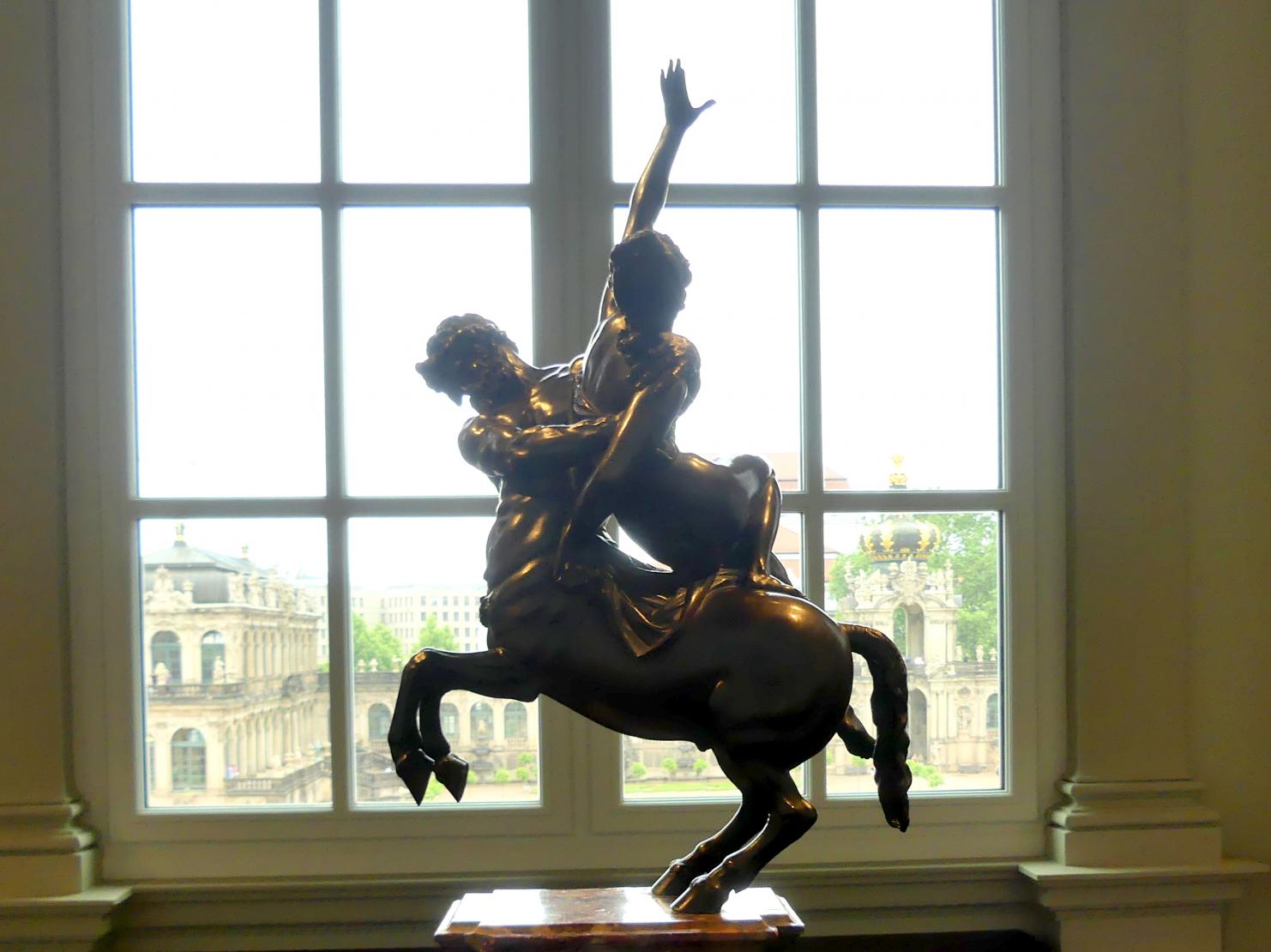 Giovanni da Bologna (Giambologna) (Werkstatt) (1595–1600), Nessus und Deianira, Dresden, Gemäldegalerie Alte Meister, 1. OG: Skulpturen 15.-18. Jahrhundert, um 1600, Bild 3/4