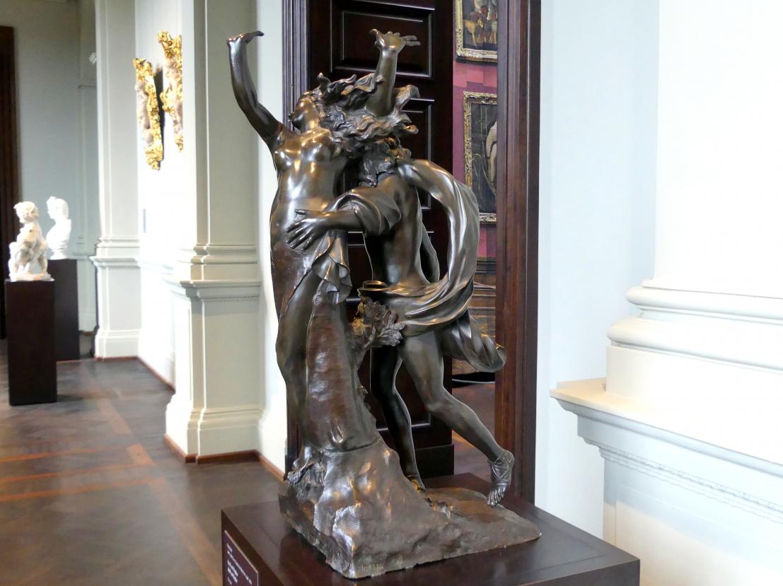Apoll und Daphne, Dresden, Gemäldegalerie Alte Meister, 1. OG: Skulpturen 15.-18. Jahrhundert, um 1700, Bild 2/4
