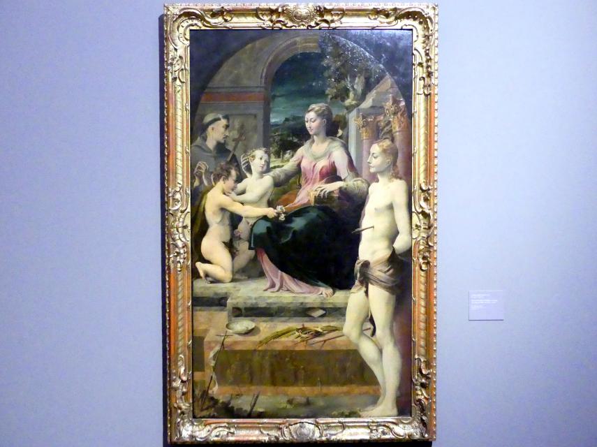 Andrea del Sarto (1512–1529), Die Verlobung der heiligen Katharina, Dresden, Gemäldegalerie Alte Meister, EG: Italienischer Manierismus, um 1512–1513