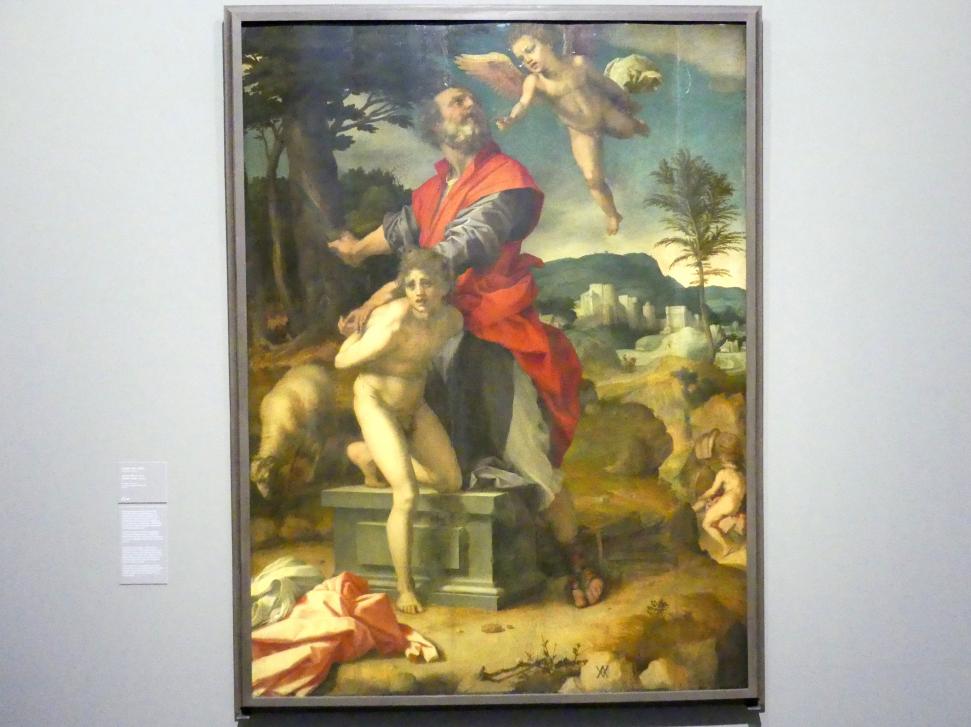 Andrea del Sarto (1512–1529), Abrahams Opfer, Dresden, Gemäldegalerie Alte Meister, EG: Italienischer Manierismus, um 1527–1529
