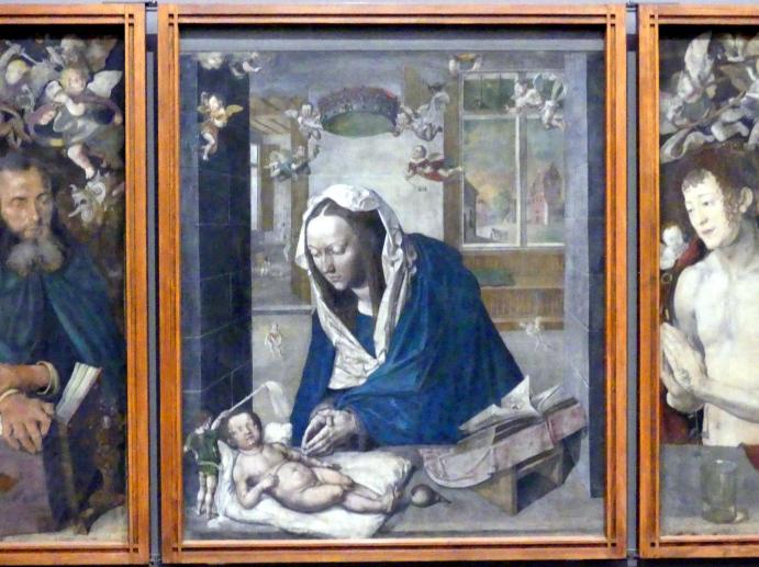 Albrecht Dürer (1490–1526), Dresdener Altar, Lutherstadt Wittenberg, Schlosskirche, jetzt Dresden, Gemäldegalerie Alte Meister, EG: Altäre und Andachtsbilder, um 1496, Bild 3/6