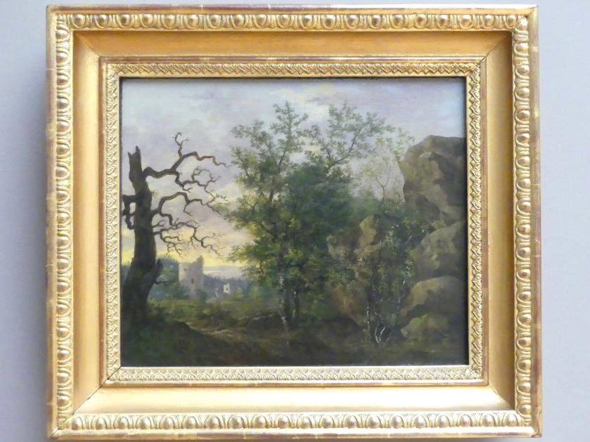 Caspar David Friedrich (1798–1836), Landschaft mit kahlem Baum, Dresden, Albertinum, Galerie Neue Meister, 2. Obergeschoss, Saal 2, um 1798