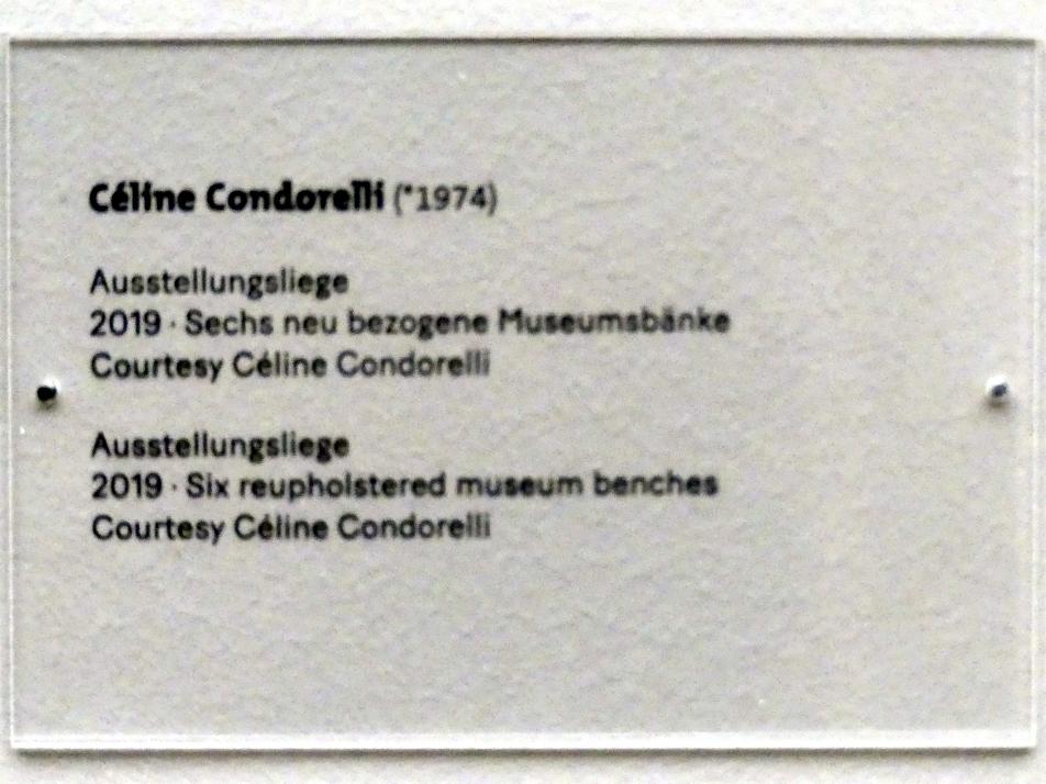 Céline Condorelli (2018–2019), Ausstellungsliege, Dresden, Albertinum, Galerie Neue Meister, 2. Obergeschoss, Saal 3, 2019, Bild 4/4