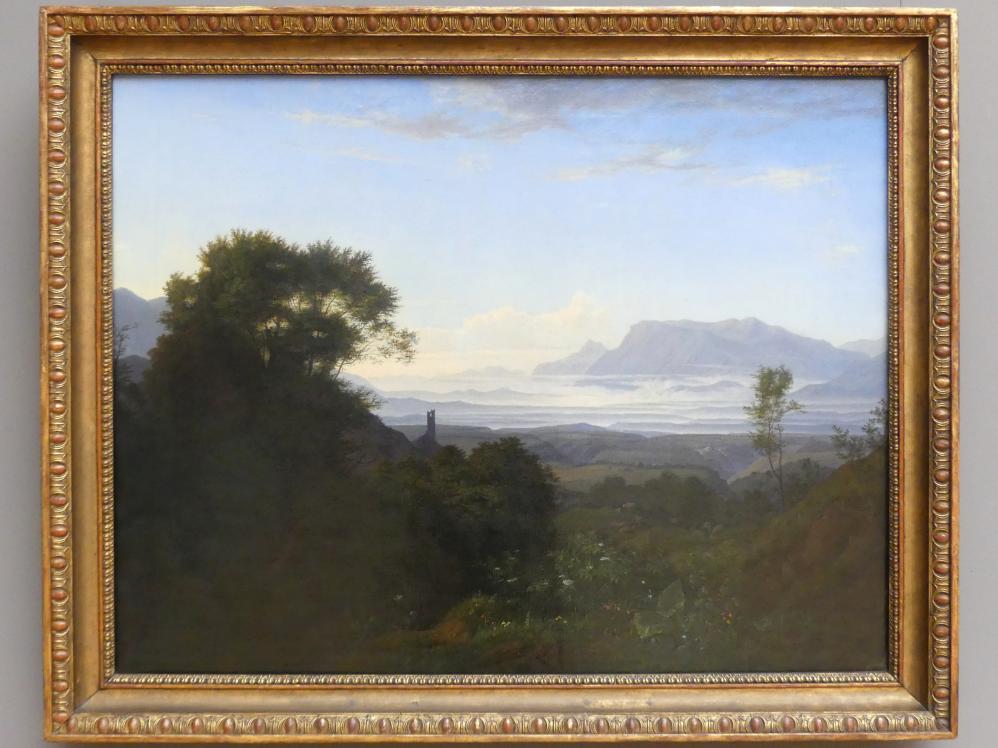 Ludwig Richter (1824–1863), Morgen bei Palestrina, Dresden, Albertinum, Galerie Neue Meister, 2. Obergeschoss, Saal 4, 1828–1829