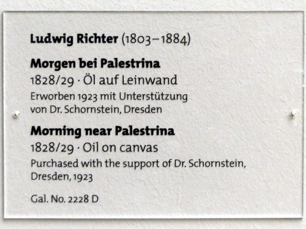 Ludwig Richter: Morgen bei Palestrina, 1828 - 1829, Bild 2/2