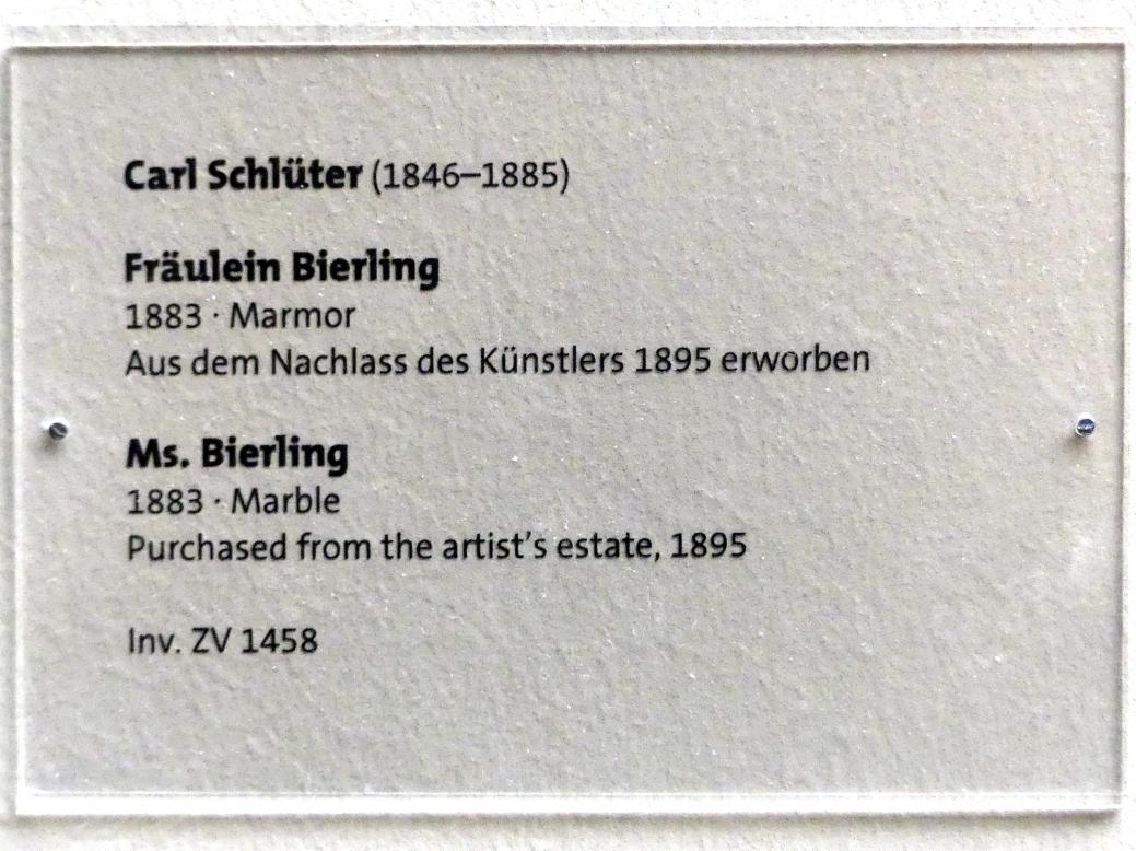 Carl Schlüter (1883), Fräulein Bierling, Dresden, Albertinum, Galerie Neue Meister, 2. Obergeschoss, Saal 6, 1883, Bild 5/5