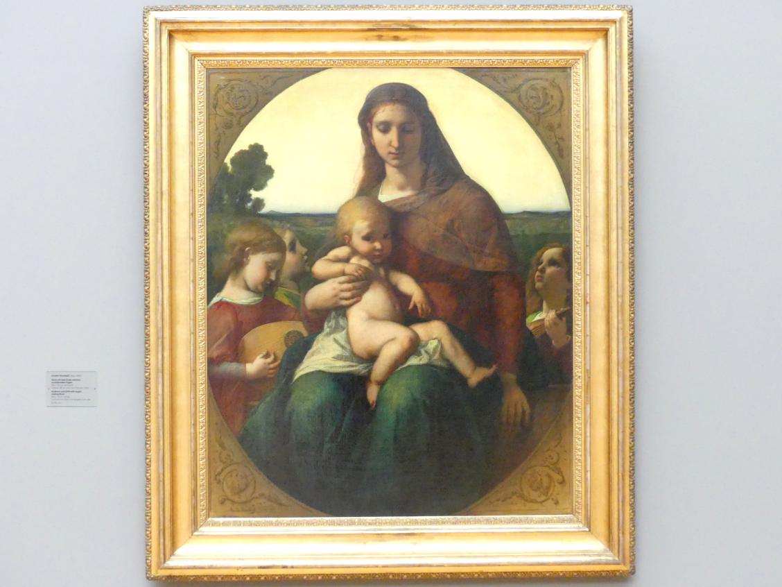 Anselm Feuerbach (1846–1878), Maria mit dem Kinde zwischen musizierenden Engeln, Dresden, Albertinum, Galerie Neue Meister, 2. Obergeschoss, Saal 6, 1860