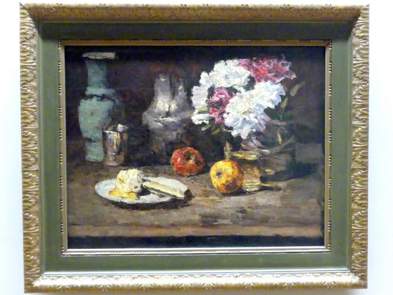 Carl Schuch (1876–1890), Der Rhododendronkorb, Dresden, Albertinum, Galerie Neue Meister, 2. Obergeschoss, Saal 7, 1885–1886