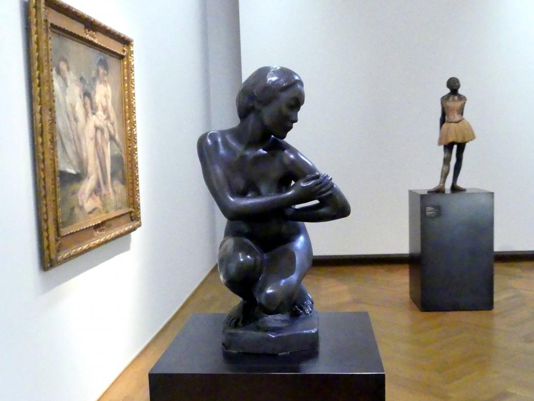 Georg Kolbe (1898–1929), Kauernde Japanerin, Dresden, Albertinum, Galerie Neue Meister, 2. Obergeschoss, Saal 10, 1911, Bild 2/4