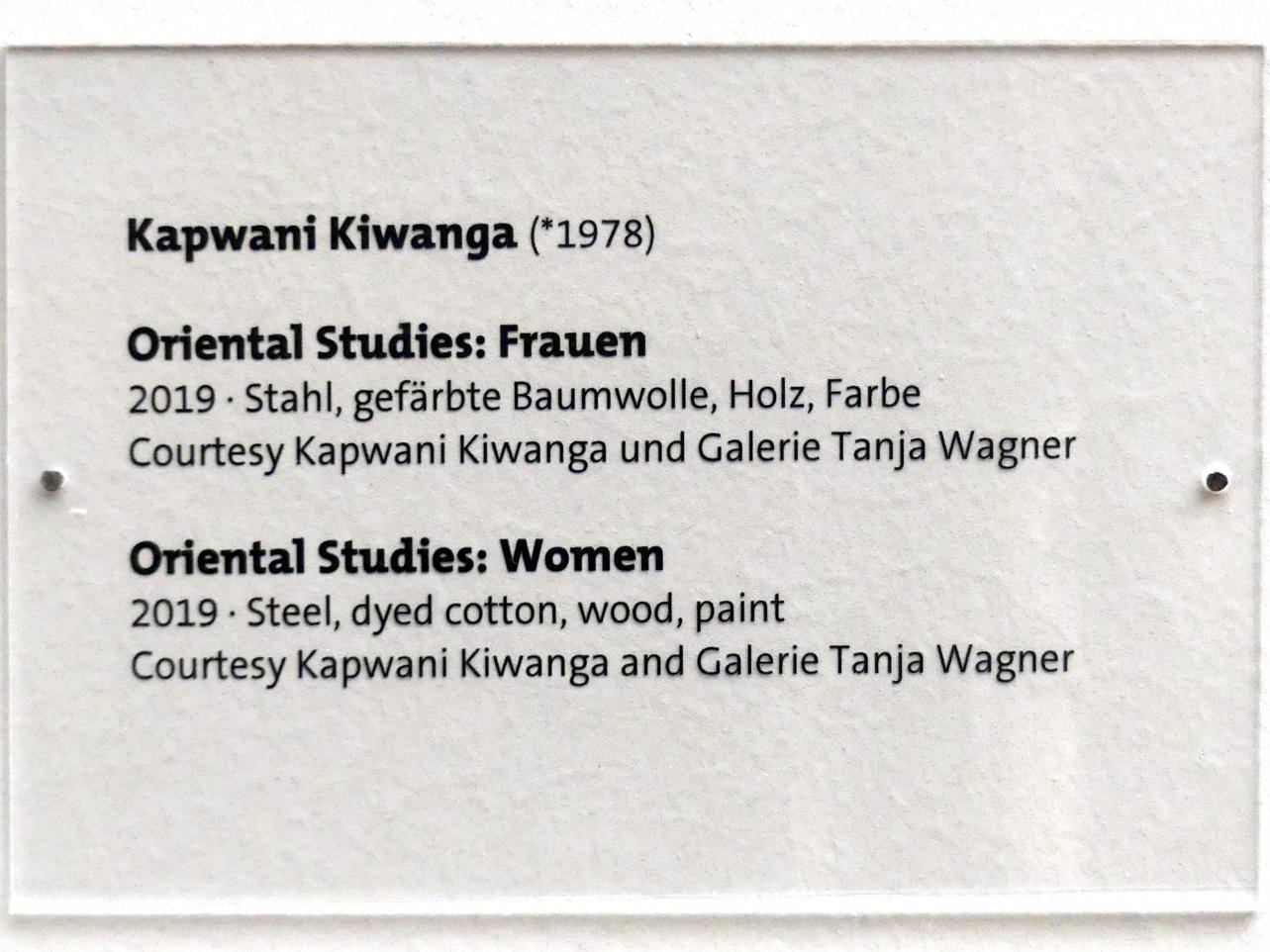 Kapwani Kiwanga: Oriental Studies: Frauen, 2019, Bild 3/3