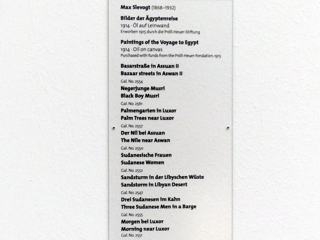 Max Slevogt (1886–1931), Sudanesische Frauen, Dresden, Albertinum, Galerie Neue Meister, 2. Obergeschoss, Saal 12, 1914, Bild 2/2