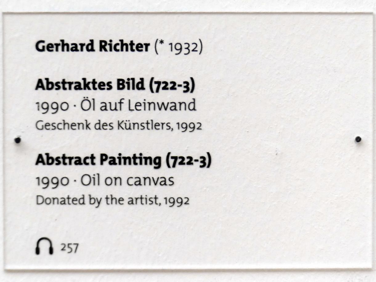 Gerhard Richter (1963–2020), Abstraktes Bild (722-3), Dresden, Albertinum, Galerie Neue Meister, 2. Obergeschoss, Saal 20, 1990, Bild 2/2