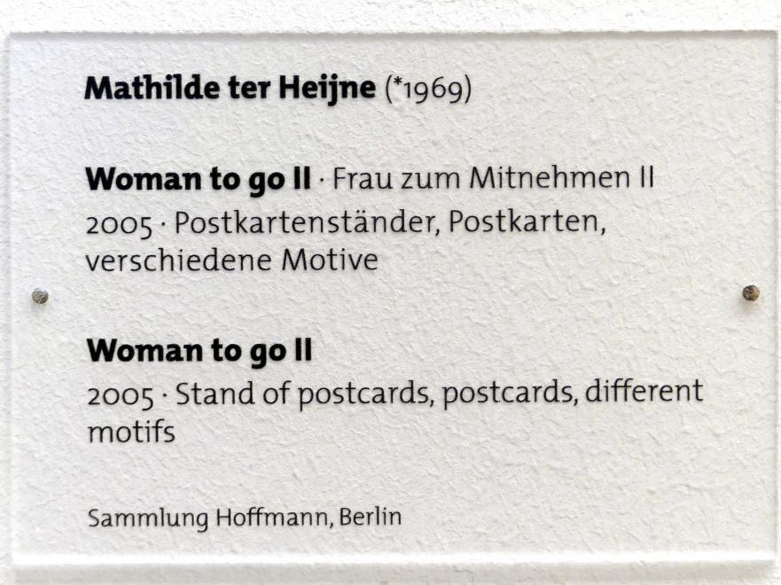 Mathilde ter Heijne: Woman to go II - Frau zum Mitnehmen II, 2005, Bild 2/2