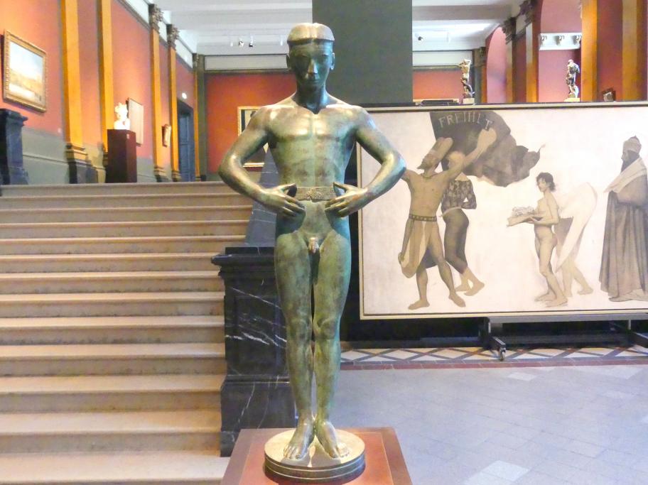 Sascha Schneider (1894–1913), Gürtelbinder, jetzt Dresden, Albertinum, Galerie Neue Meister, 1. Obergeschoss, Klingersaal, 1913