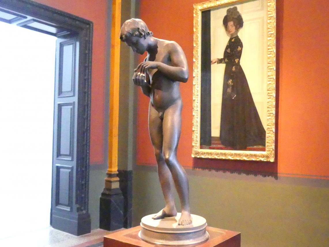 August Hudler (1898), Adam, Dresden, Albertinum, Galerie Neue Meister, 1. Obergeschoss, Klingersaal, 1898, Bild 3/5