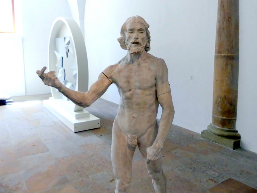 Auguste Rodin (1863–1917), Johannes der Täufer, Dresden, Albertinum, Galerie Neue Meister, Erdgeschoss, Skulpturenhalle, 1877–1880, Bild 2/3