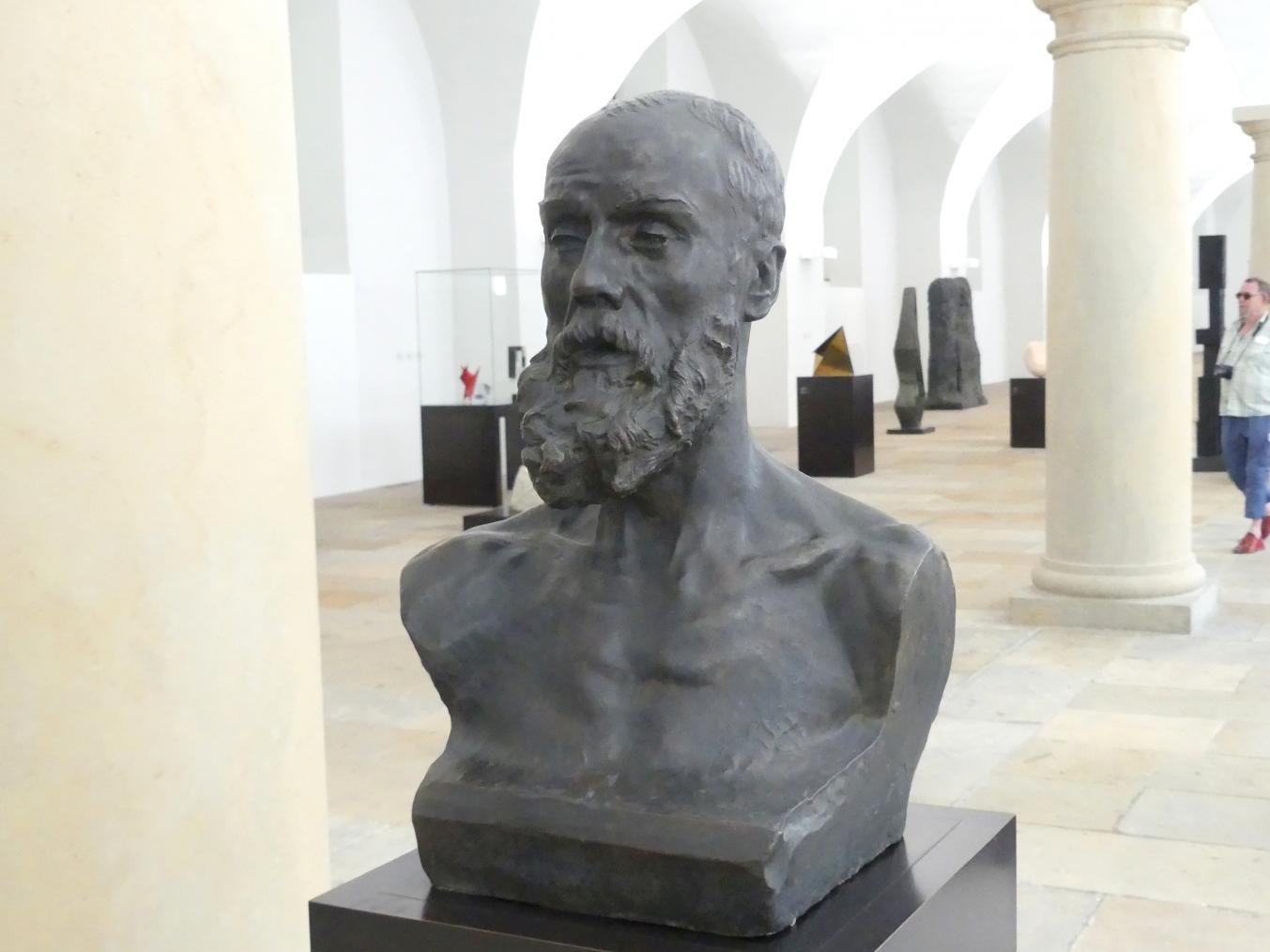Auguste Rodin (1863–1917), Jean-Paul Laurens, Dresden, Albertinum, Galerie Neue Meister, Erdgeschoss, Skulpturenhalle, 1881, Bild 2/3