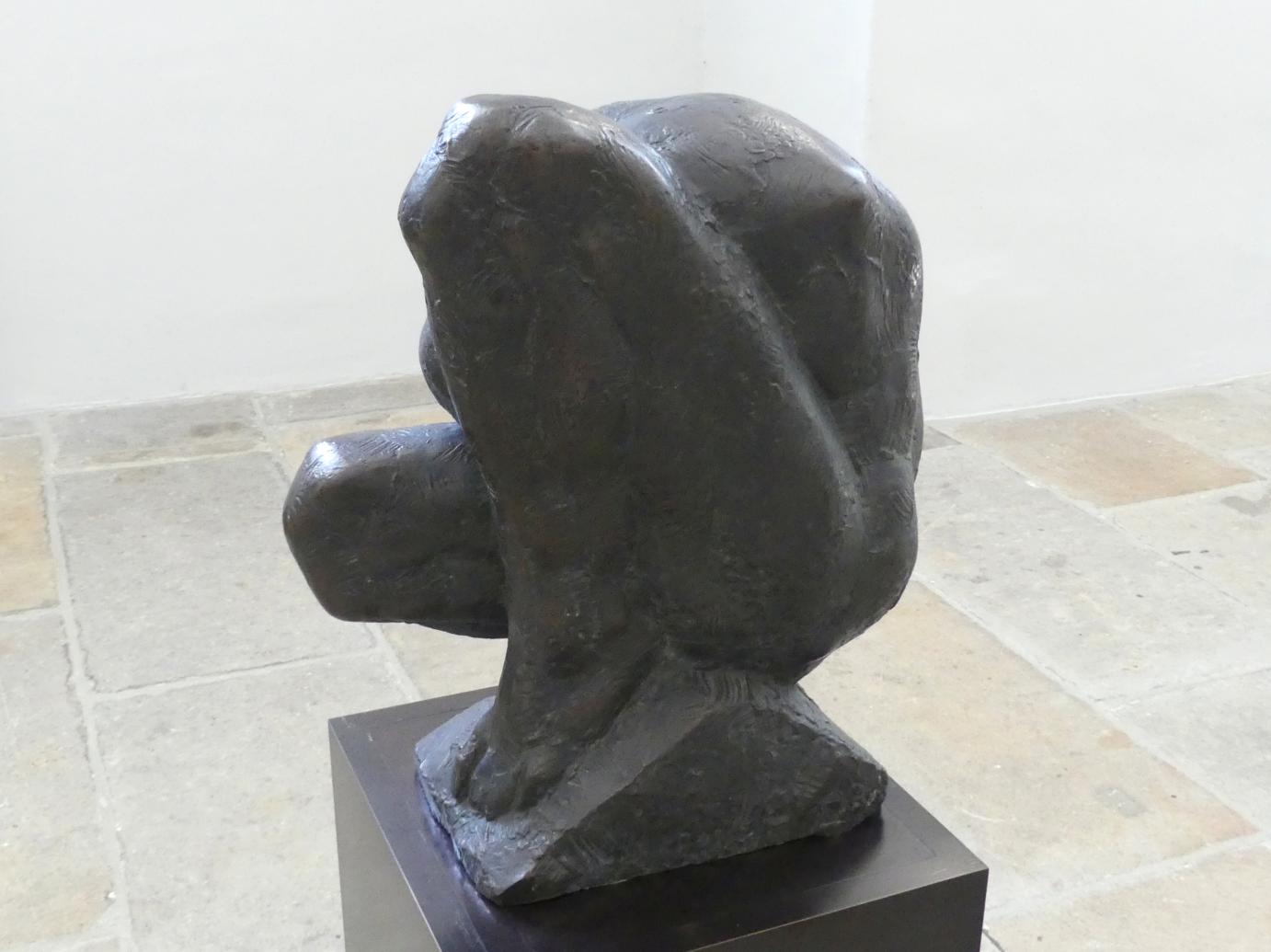 Wieland Förster (1964–1989), Geschlagener, Dresden, Albertinum, Galerie Neue Meister, Erdgeschoss, Skulpturenhalle, 1989, Bild 3/4