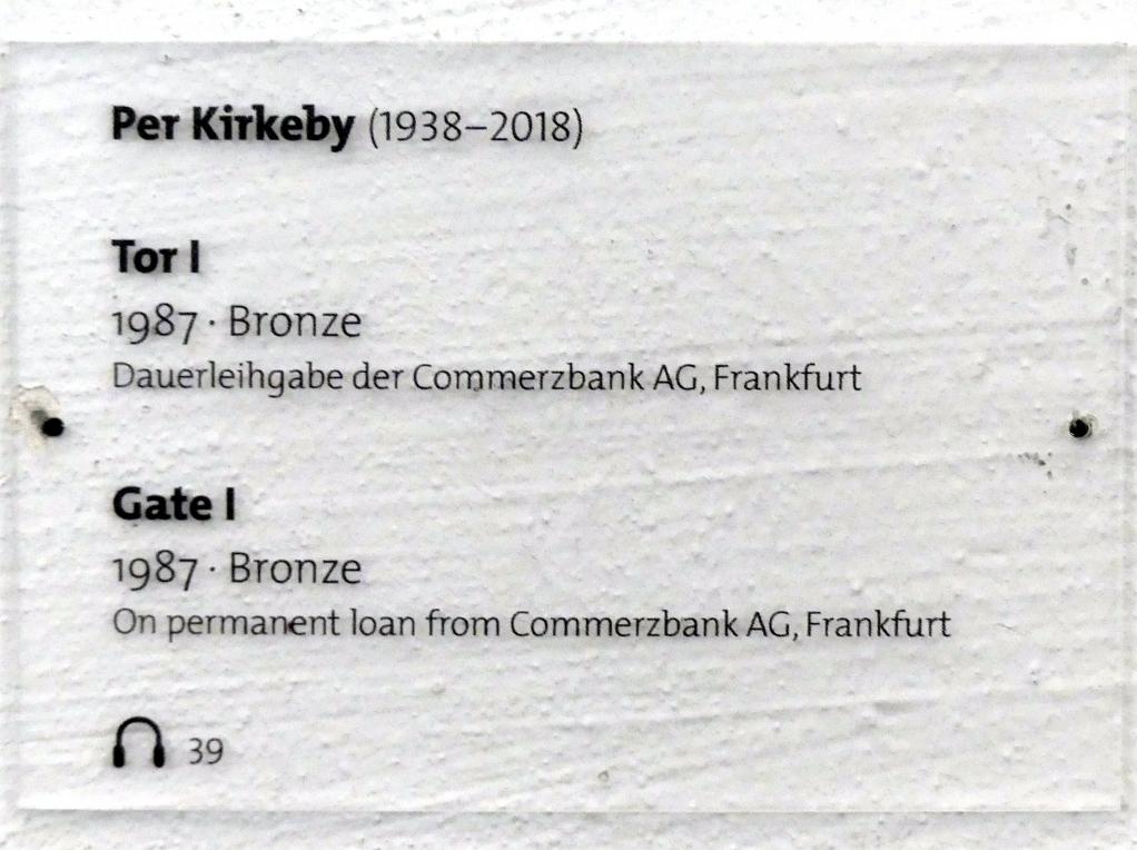 Per Kirkeby (1981–1991), Tor I, Dresden, Albertinum, Galerie Neue Meister, Erdgeschoss, Skulpturenhalle, 1987, Bild 2/2
