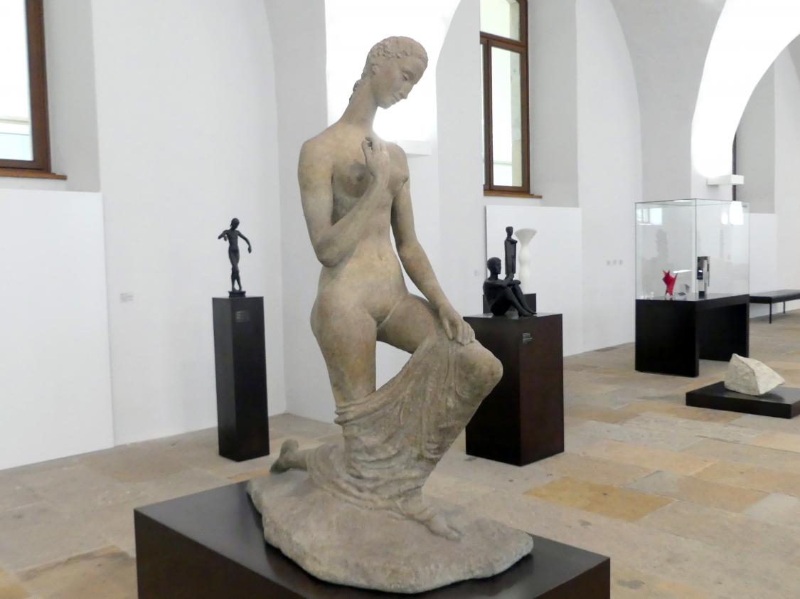 Wilhelm Lehmbruck (1909–1918), Kniende, Dresden, Albertinum, Galerie Neue Meister, Erdgeschoss, Skulpturenhalle, 1911, Bild 8/9