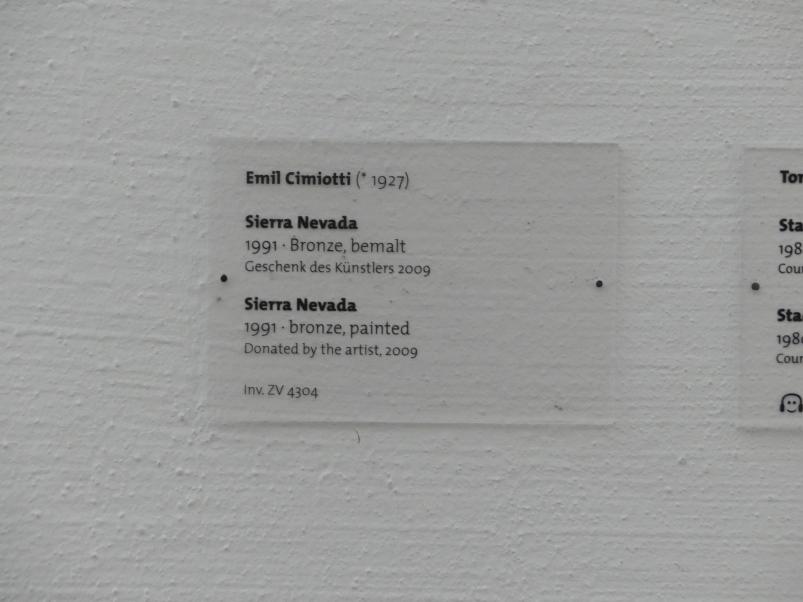 Emil Cimiotti (1961–1992), Sierra Nevada, Dresden, Albertinum, Galerie Neue Meister, Erdgeschoss, Skulpturenhalle, 1991, Bild 5/5