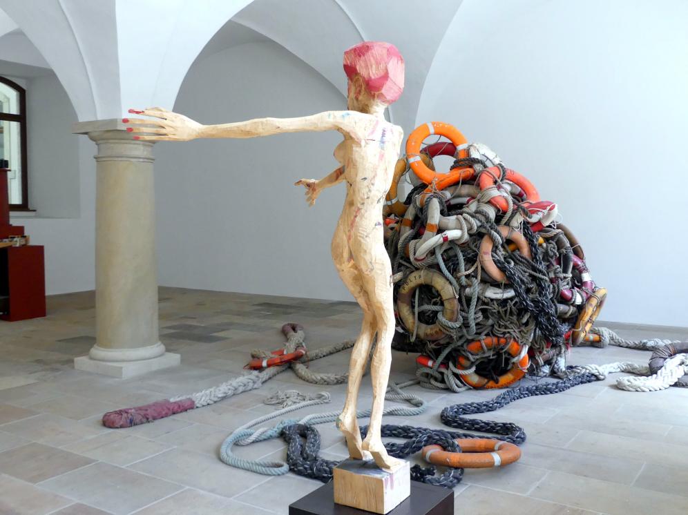 Hans Scheib (1997), Mit offenen Armen, Dresden, Albertinum, Galerie Neue Meister, Erdgeschoss, Skulpturenhalle, 1997, Bild 6/7