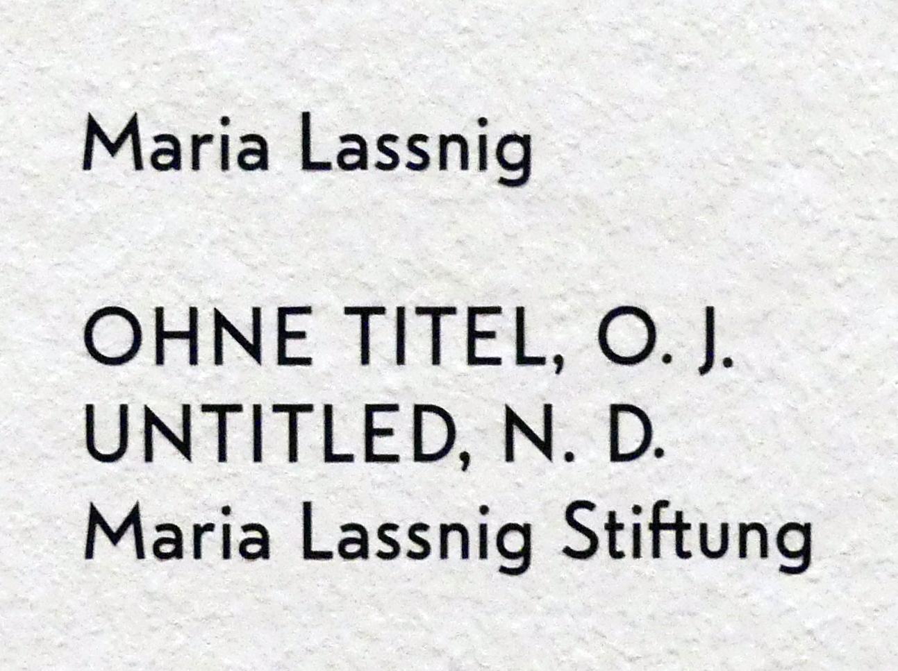 Maria Lassnig (1945–2011), Ohne Titel, München, Lenbachhaus, Kunstbau, Ausstellung "BODY CHECK" vom 21.05.-15.09.2019, Undatiert, Bild 2/2