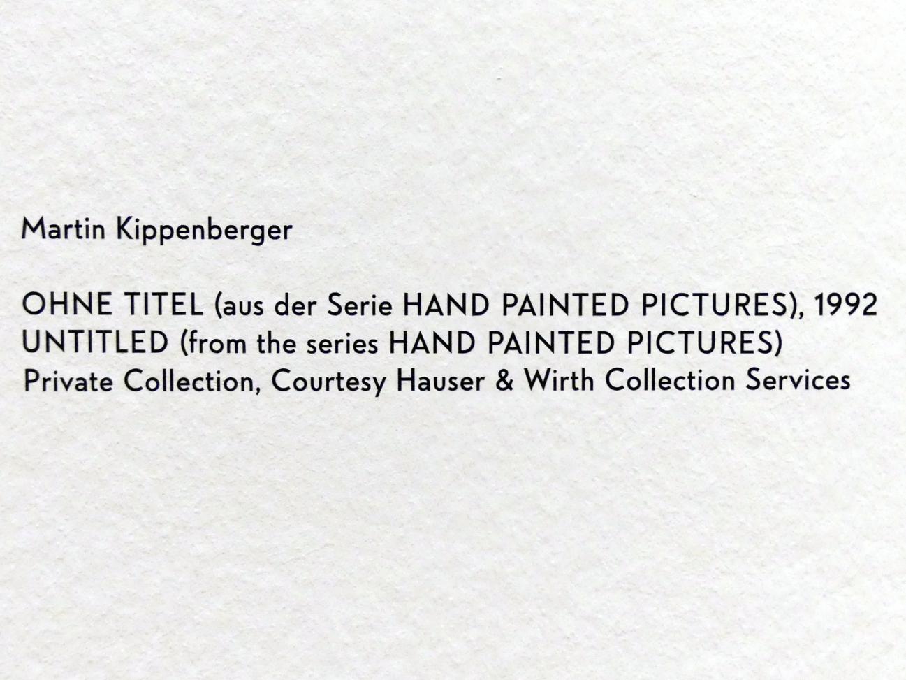 Martin Kippenberger (1984–1996), Ohne Titel, München, Lenbachhaus, Kunstbau, Ausstellung "BODY CHECK" vom 21.05.-15.09.2019, 1992, Bild 2/2