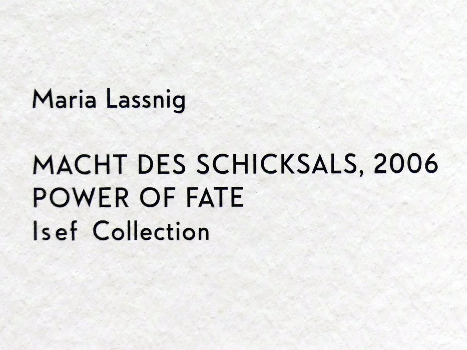 Maria Lassnig (1945–2011), Macht des Schicksals, München, Lenbachhaus, Kunstbau, Ausstellung "BODY CHECK" vom 21.05.-15.09.2019, 2006, Bild 2/2