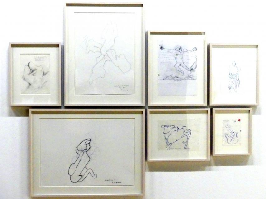 Maria Lassnig (1945–2011), Invaliden sind fröhlich, München, Lenbachhaus, Kunstbau, Ausstellung "BODY CHECK" vom 21.05.-15.09.2019, nach 1997, Bild 2/3