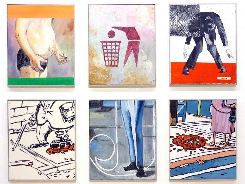 Martin Kippenberger (1984–1996), Schöne Schuhe haben dünne Sohlen, München, Lenbachhaus, Kunstbau, Ausstellung "BODY CHECK" vom 21.05.-15.09.2019, Undatiert, Bild 2/3