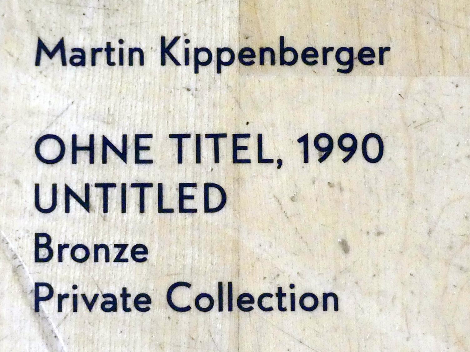 Martin Kippenberger (1984–1996), Ohne Titel, München, Lenbachhaus, Kunstbau, Ausstellung "BODY CHECK" vom 21.05.-15.09.2019, 1990, Bild 4/4
