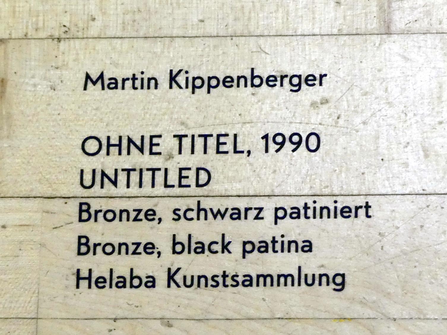 Martin Kippenberger (1984–1996), Ohne Titel, München, Lenbachhaus, Kunstbau, Ausstellung "BODY CHECK" vom 21.05.-15.09.2019, 1990, Bild 4/4
