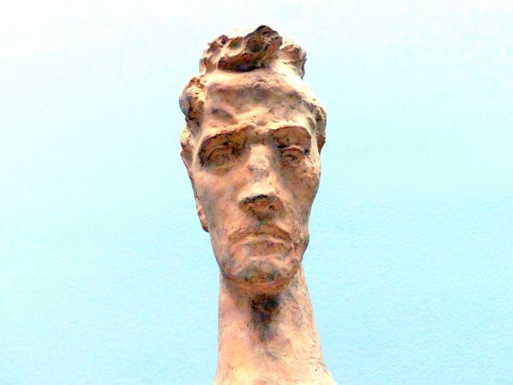Wilhelm Lehmbruck (1909–1918), Büste des emporsteigenden Jünglings, München, Pinakothek der Moderne, Saal 1, um 1914, Bild 4/5