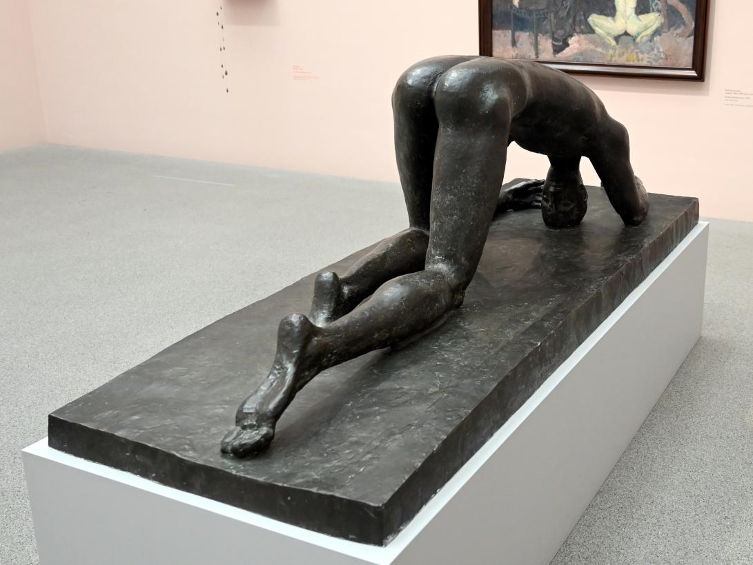 Wilhelm Lehmbruck (1909–1918), Der Gestürzte, München, Pinakothek der Moderne, Saal 4, 1915–1916, Bild 4/6