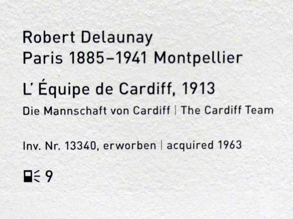 Robert Delaunay (1906–1938), L'Équipe de Cardiff, München, Pinakothek der Moderne, Saal 5, 1913, Bild 2/2