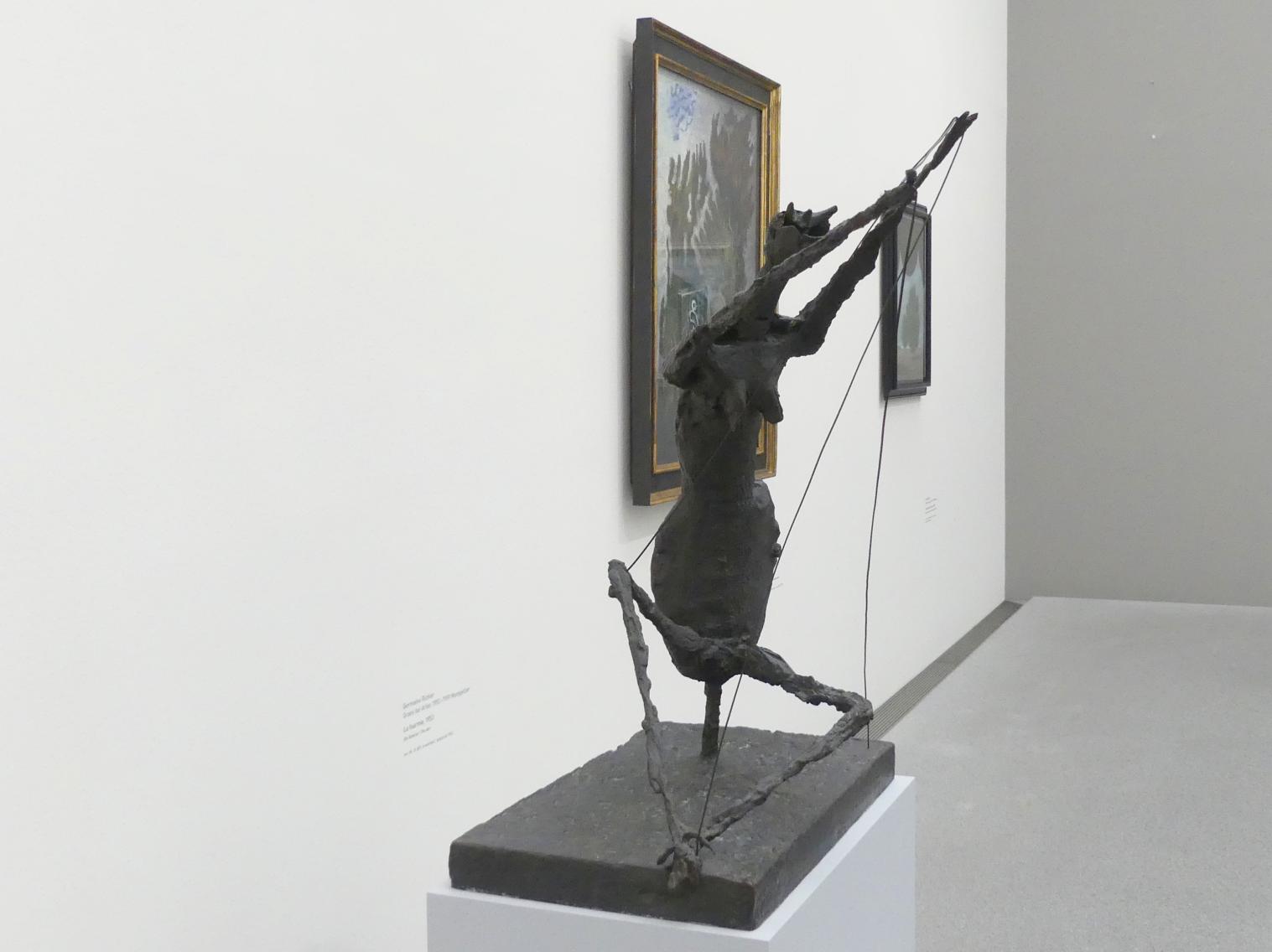Germaine Richier (1930–1959), La fourmie - Die Ameise, München, Pinakothek der Moderne, Saal 11, 1953, Bild 4/5