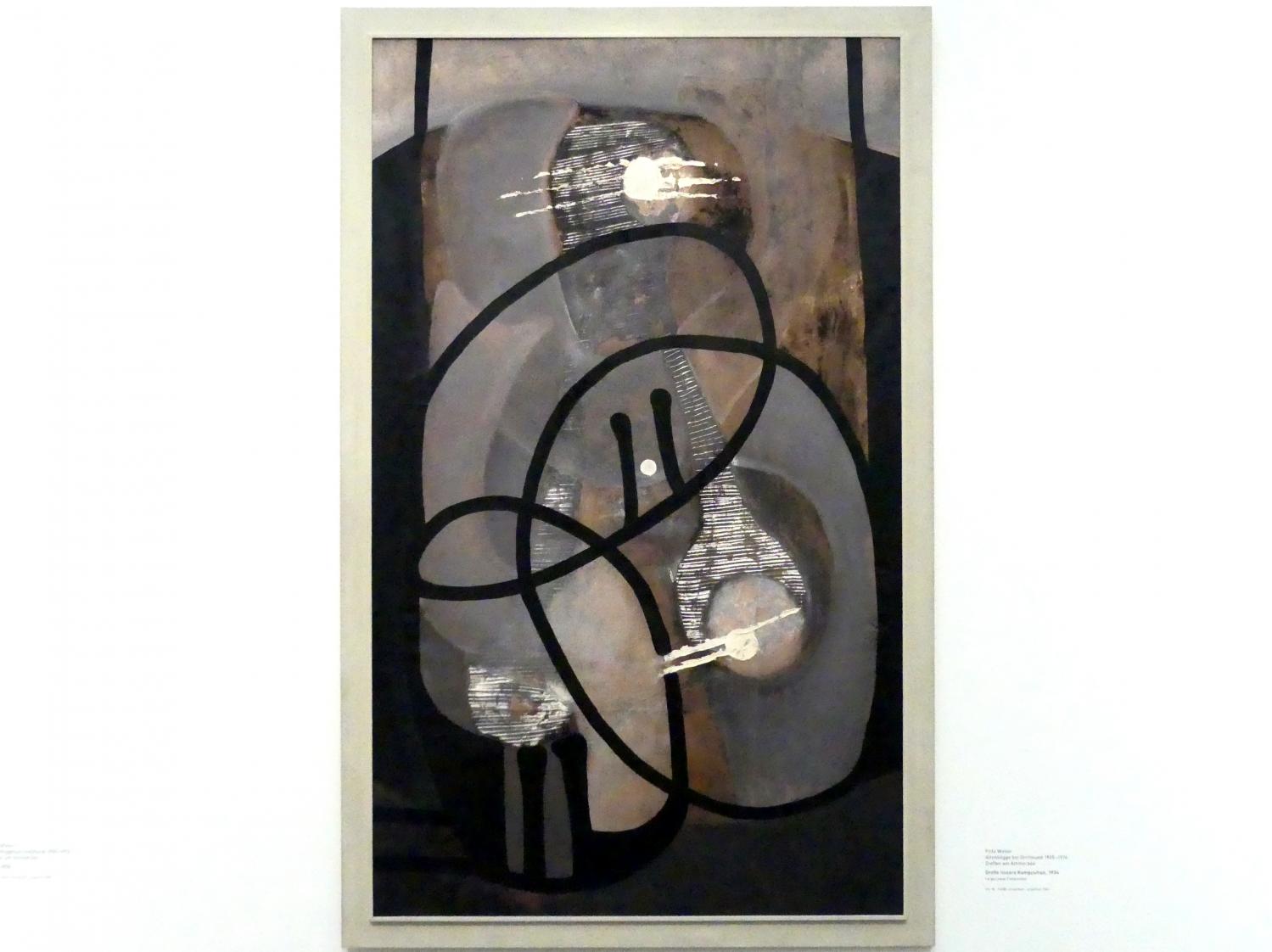 Fritz Winter (1932–1965), Große lineare Komposition, München, Pinakothek der Moderne, Saal 13, 1934