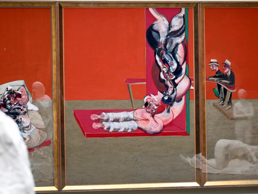 Francis Bacon (1945–1991), Crucifixion - Kreuzigung, München, Pinakothek der Moderne, Saal 13, 1965, Bild 3/5